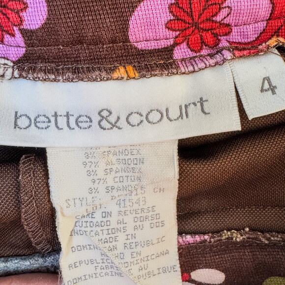 Bette & Court, Retro Floral Print Skort, Activewear, Golf Skort Skirt, Women's 4 - Picture 7 of 8